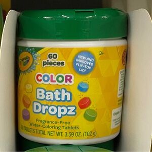🎈$5🎈NEW CRAYOLA Color Bath Dropz Water Coloring Tablets 60 Pieces UNISEX
